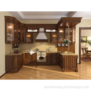 Solid Wood Modern Kitchen Cabinet / Custom Made Solid Wood Kitchen Cabinet (PR-K23)